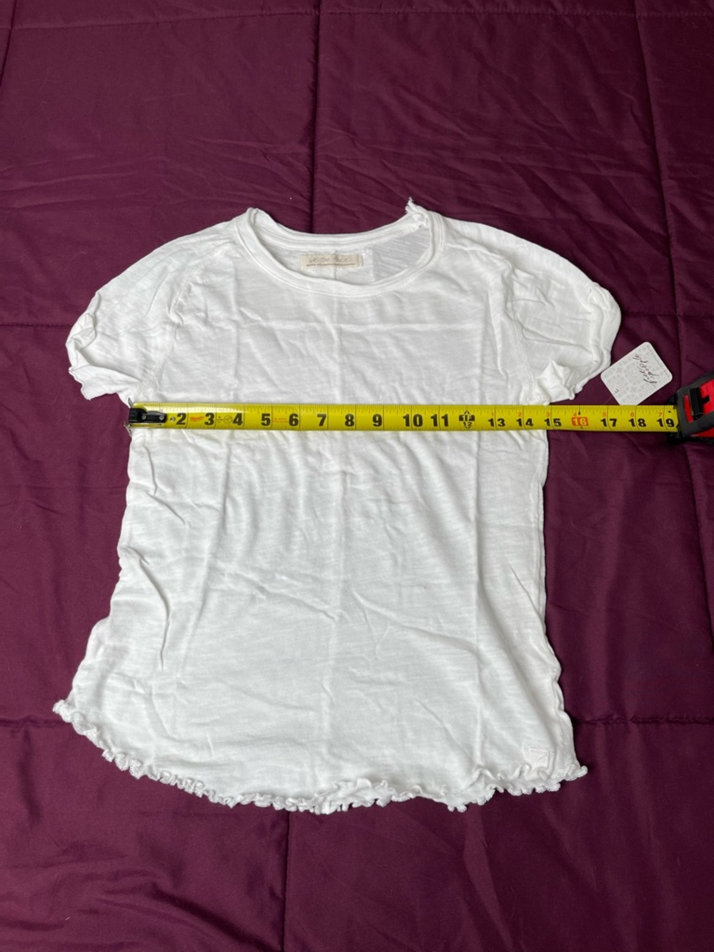 3 Piece Bundle Free People Be My Baby Short Sleeve Tee Medium White NWT - Picture 5 of 8